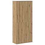 vidaXL Haute-commode en chêne artisanal 80x35x180 cm en bois d'ingénierie