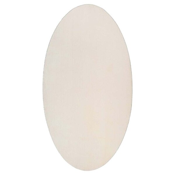 vidaXL Tapis Beige 100 x 200 cm Polyester