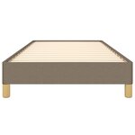 vidaXL Cadre de lit sans matelas taupe 90x190 cm tissu