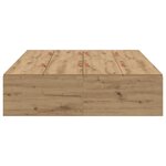 vidaXL Cadre de lit avec rangement Chêne artisanal 120 x 190 cm