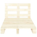 vidaXL Cadre de lit de palette sans matelas bois pin massif 120x200 cm