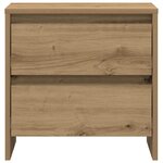 vidaXL Cabinet de chevet avec tiroir Chêne artisanal 45 x 34 x 44 5 cm