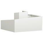 vidaXL Pot blanc 80x80x50 cm en plastique
