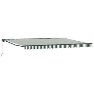 vidaXL Cadre d'auvent Vert et blanc 500 × 300 cm