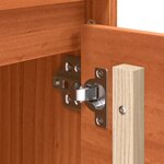 vidaXL Meuble TV Marron 156 x 37 x 45 cm Bois de pin massif