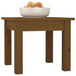 vidaXL Table basse Marron miel 35x35x30 cm Bois massif de pin