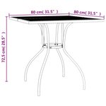 vidaXL Ensemble à manger de jardin 5 Pièces anthracite acier