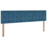 vidaXL Cadre de lit ottoman avec matelas bleu foncé 200x200 cm velours