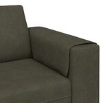 vidaXL Ensemble de Canapés Vert armée Cuir suédé faux