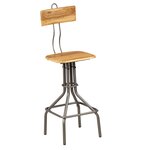 vidaXL Chaises de bar lot de 2 teck massif de récupération