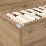 vidaXL Lit Superposé pour Enfants Chêne artisanal 75 x 190 cm