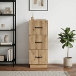 vidaXL Armoire à tiroirs 33 x 34 5 x 87 cm Bois d'ingénierie
