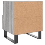 vidaXL Tables de chevet 2 Pièces sonoma gris 40x35x47 5 cm