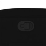 vidaXL Fauteuil inclinable Noir Tissu