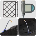 vidaXL Pots de jardin Marron 80 x 40 x 126 cm Acier