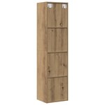 vidaXL Bibliothèque/Meuble TV chêne artisanal 36x30x143 cm