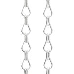 vidaXL Moustiquaire de porte à chaîne 90x200 cm aluminium