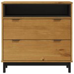 vidaXL Commode FLAM 80x40x80 cm bois de pin massif