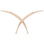 vidaXL Porte-revue en bois sur pied naturel