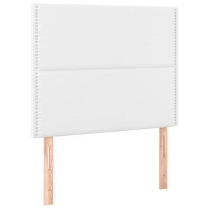 vidaXL Têtes de lit 2 Pièces Blanc 80x5x78/88 cm Similicuir