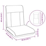 vidaXL Fauteuil de sol ajustable Noir Simili cuir