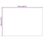 vidaXL Tapis de surface Moiré HUARTE Naturel 170 x 120 cm Polyester