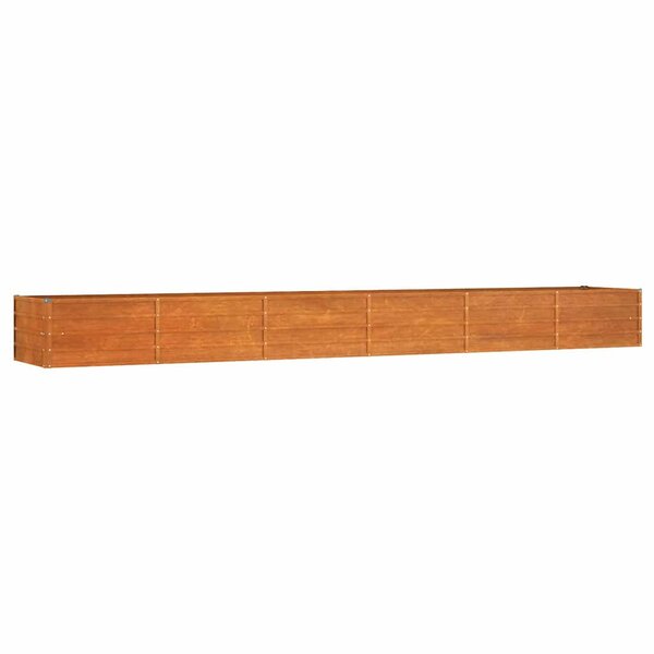vidaXL Lit surélevé de jardin rouillé 480x80x45 cm acier corten