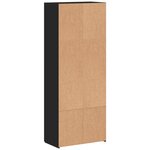 vidaXL Armoire de classement noir 60x32x153 cm bois d'ingénierie