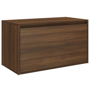 Banc banquette d'entrée 80 x 40 x 45 cm chêne marron bois d'ingénierie 02_0011019
