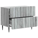 vidaXL Cabinet de chevet avec tiroir Sonoma gris 62 x 34 5 x 49 5 cm