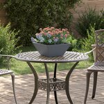 vidaXL Bol jardinière anthracite 35x35x15 cm en acier