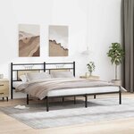 vidaXL Cadre de lit sans matelas chêne sonoma 183x213 cm