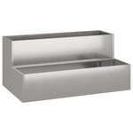 vidaXL jardinière 2 niveaux 100x60x45 cm en acier résistant aux intempéries