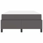 vidaXL Cadre de lit avec matelas Gris 120 x 200 cm tissu