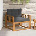 vidaXL Sofa de milieu extérieur Naturel