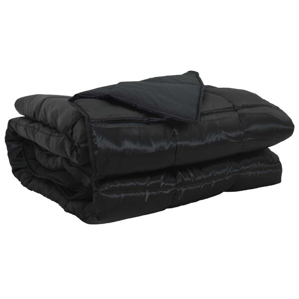 vidaXL Duvet complet toute l'année Noir 200 x 140 cm