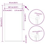 vidaXL Store enrouleur occultant café 65x130cm largeur du tissu 60 7cm