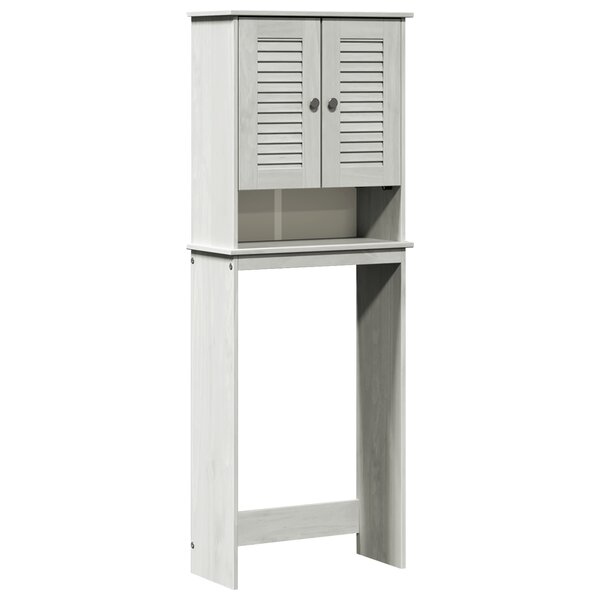 vidaXL Armoire de toilette Blanc 60 x 27 x 161 cm Bois massif en pin
