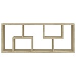 vidaXL Étagère murale Chêne sonoma 36x16x90 cm Bois d'ingénierie