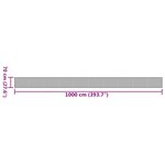 vidaXL Tapis rectangulaire marron 70x1000 cm bambou