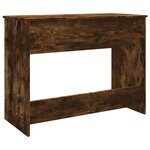 vidaXL Coiffeuse avec miroir chêne fumé 100x45x76 cm