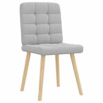 vidaXL Chaises à manger lot de 2 gris nuage tissu