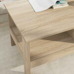 vidaXL Table basse Chêne Sonoma 90 x 50 x 45 cm Bois d'ingénierie