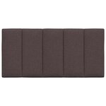 vidaXL Coussin de tête de lit marron foncé 100 cm tissu