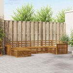vidaXL Ensemble de canapés d'extérieur 6 Pièces Naturel