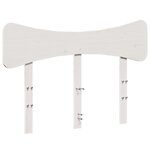 vidaXL Tête de lit blanc 120 cm bois massif de pin