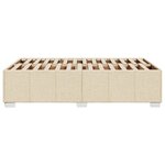 vidaXL Cadre de lit sans matelas crème 120x190 cm tissu
