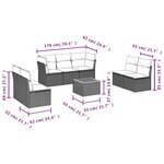 vidaXL Salon de jardin avec coussins 8 Pièces beige résine tressée
