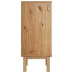 vidaXL Commode OTTA Noir 45 x 39 x 90 cm Bois de pin massif