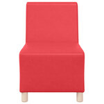 vidaXL Unité de Sofa Modulaire Sans Accoudoirs 2 Pièces Rouge